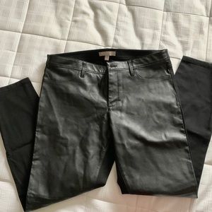 Banana Republic Leather Front Jeans 🖤